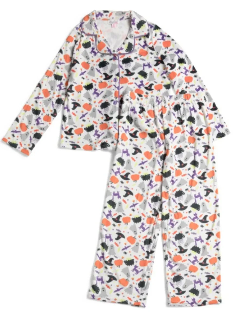 NWT Btween BMAGICAL Girls 2pc Halloween Icon Velour Pajama Set